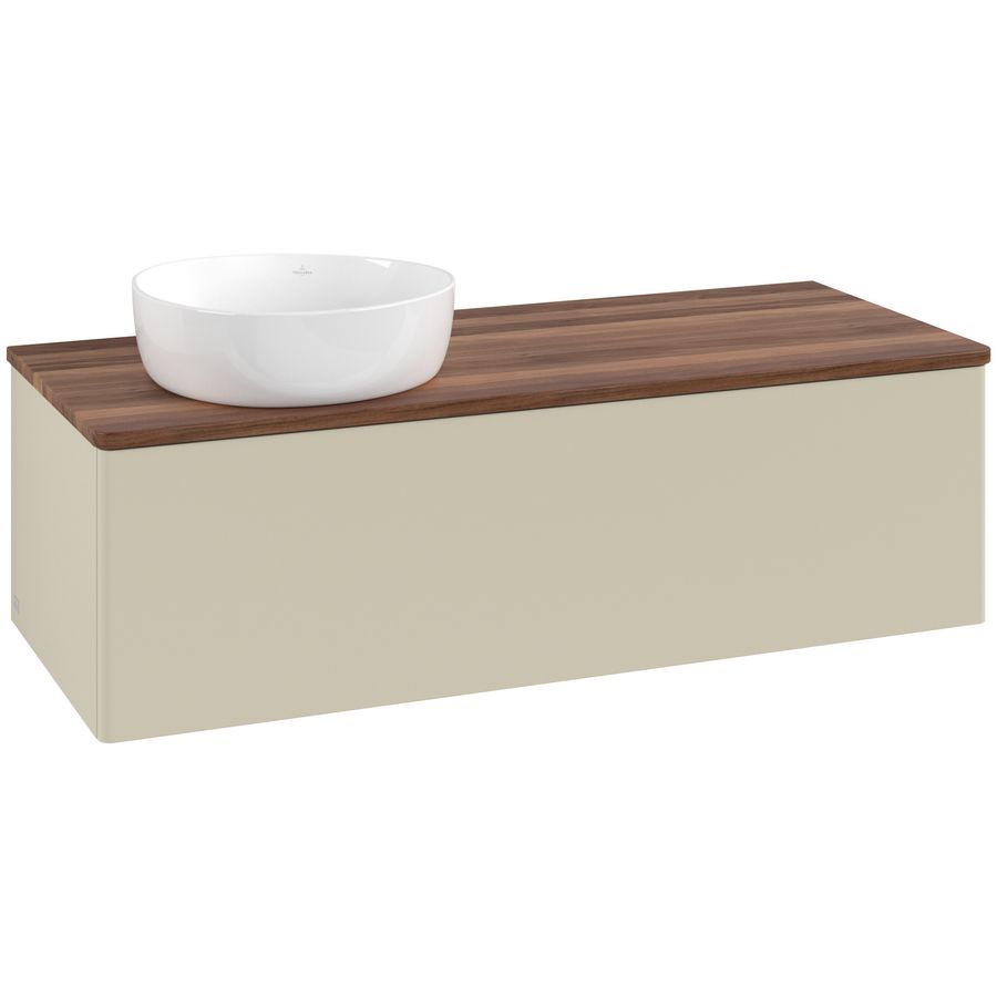 Wastafelonderkast Antao 1200x360x500mm S.Grey Matt Lacquer K33012HJ