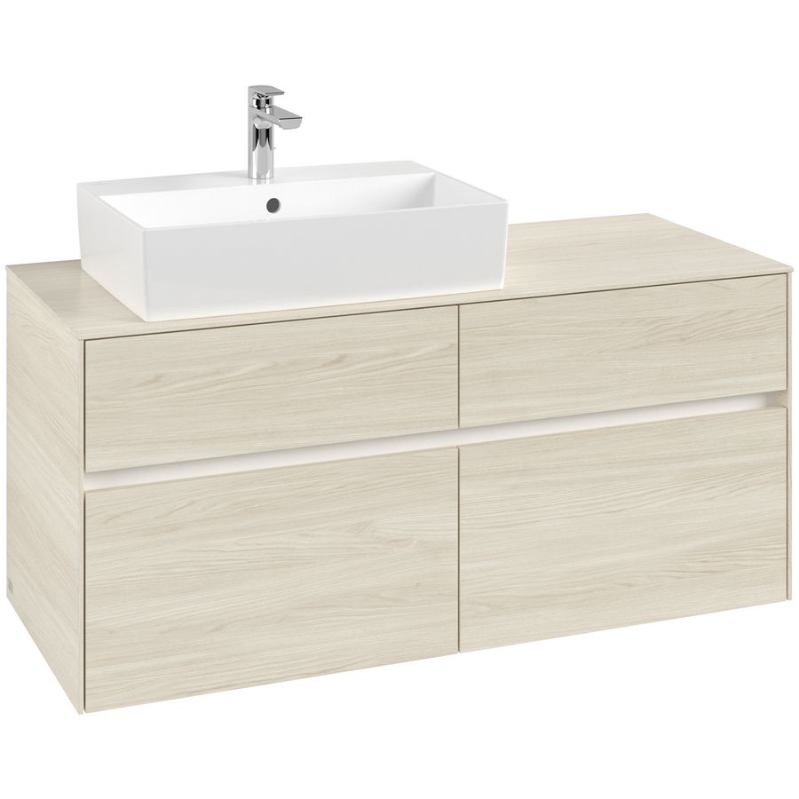 Wastafelonderkast Collaro 1200x548x500mm White Oak C129B0AA
