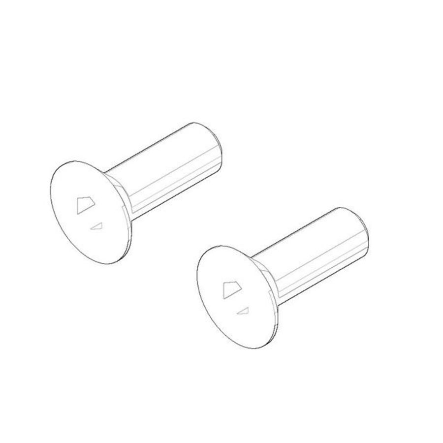 Bevestiging Verzonken schroef met binnenzeskant M4x12mm