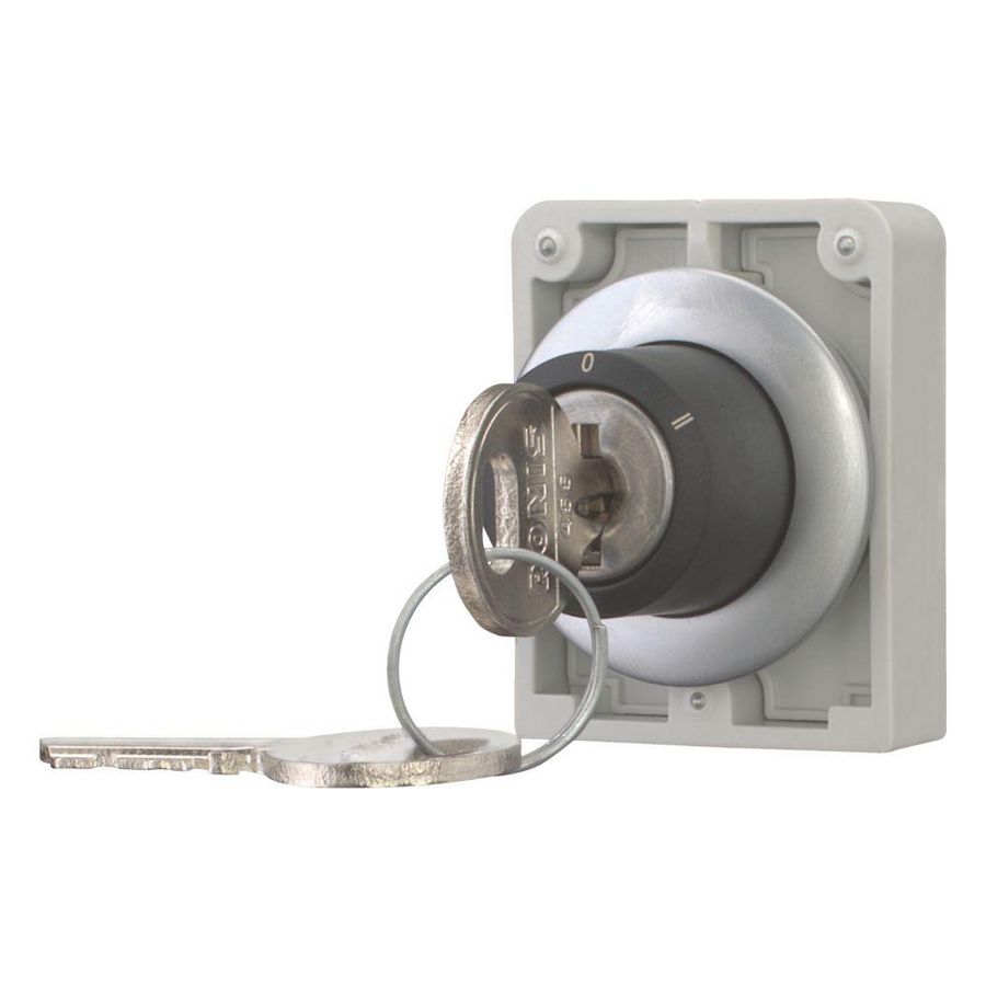 Sleutelschakelaar 30mm vlak RS 3 standen vast