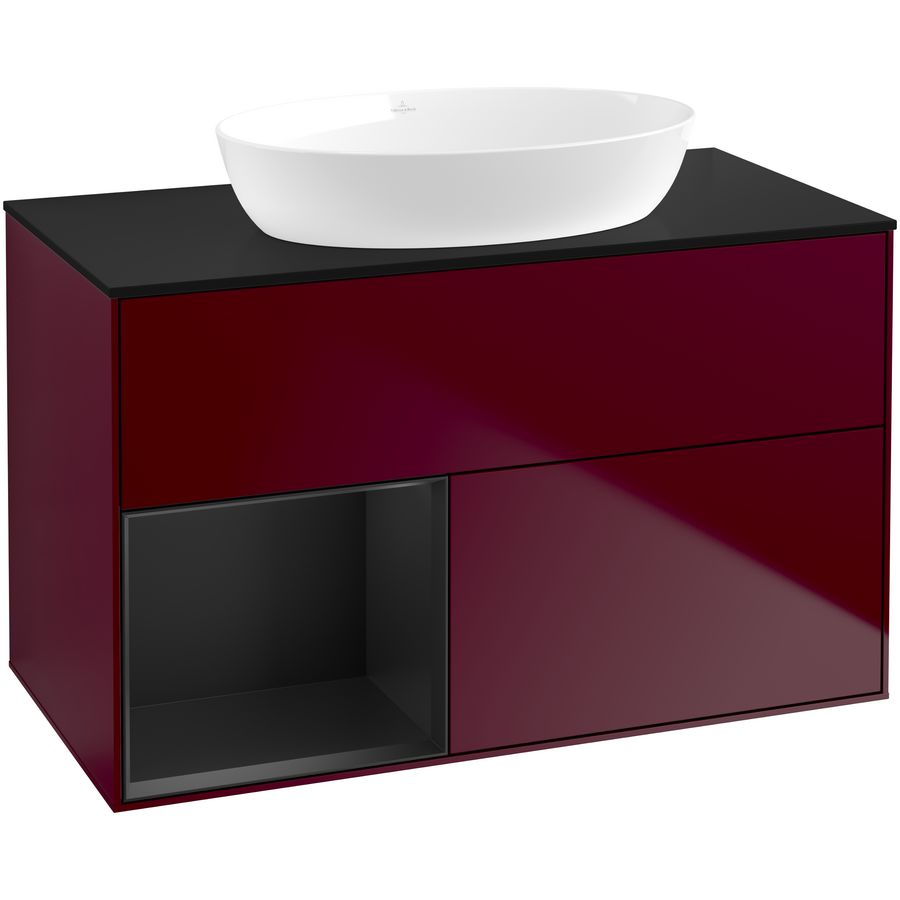 Wastafelonderkast Finion 1000x603x501mm Peony Matt Lacquer FA12PDHB