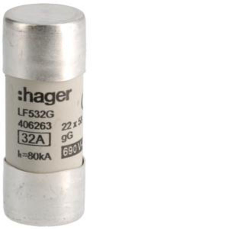 Zekering CHT22-32A Ø22x58mm VVE=10