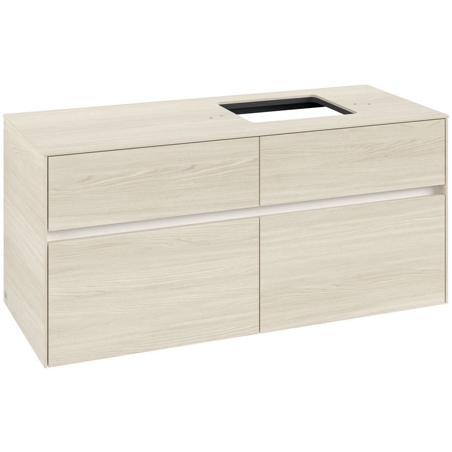 Wastafelonderkast Collaro 1200x548x500mm White Oak C13000AA