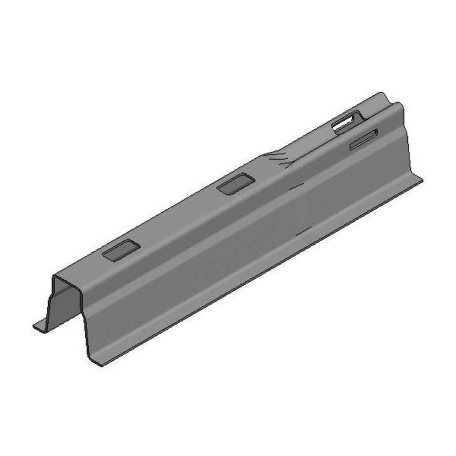 Dakdrager L=3500x1,5mm verzinkt