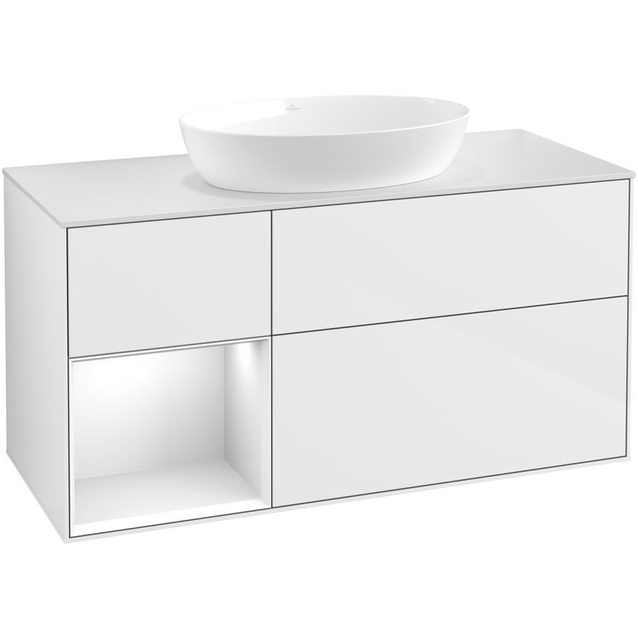 Wastafelonderkast Finion 1200x603x501mm G.White.L FA61GFGF