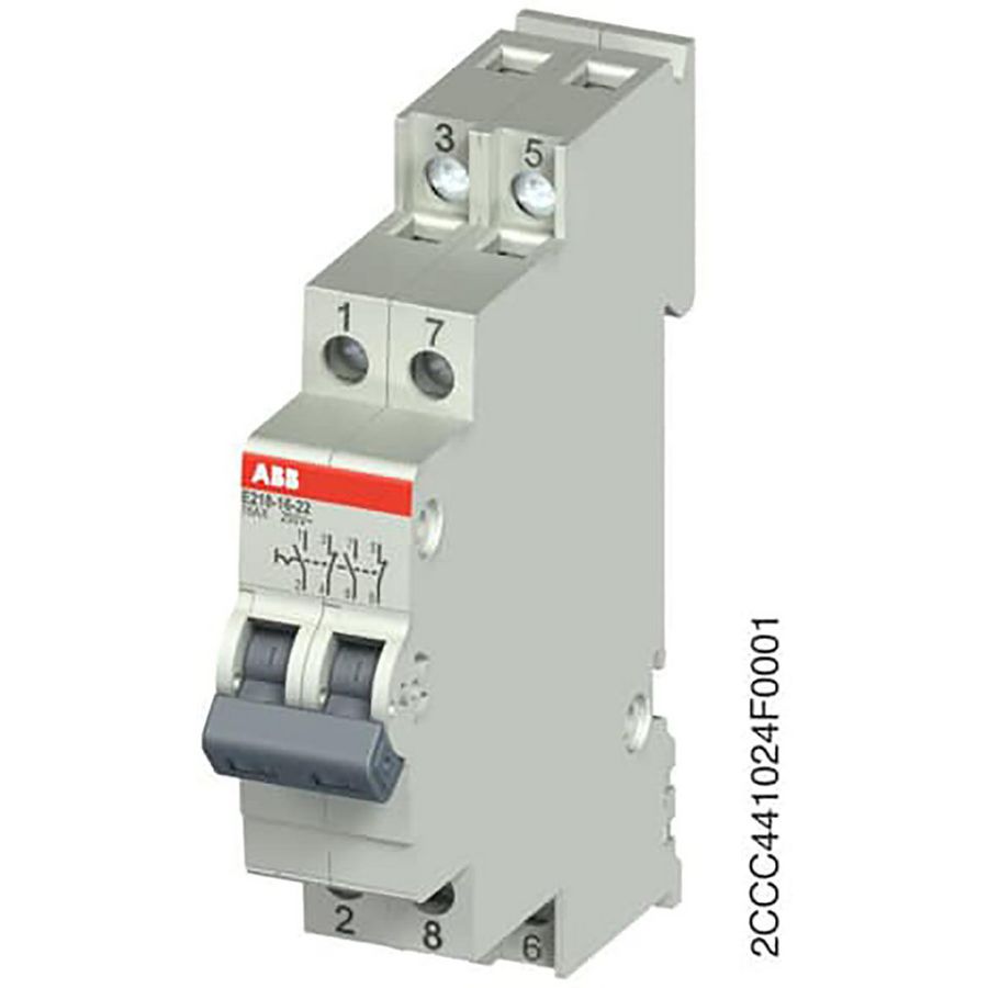 Controleschakelaar 16A, 2M+2V