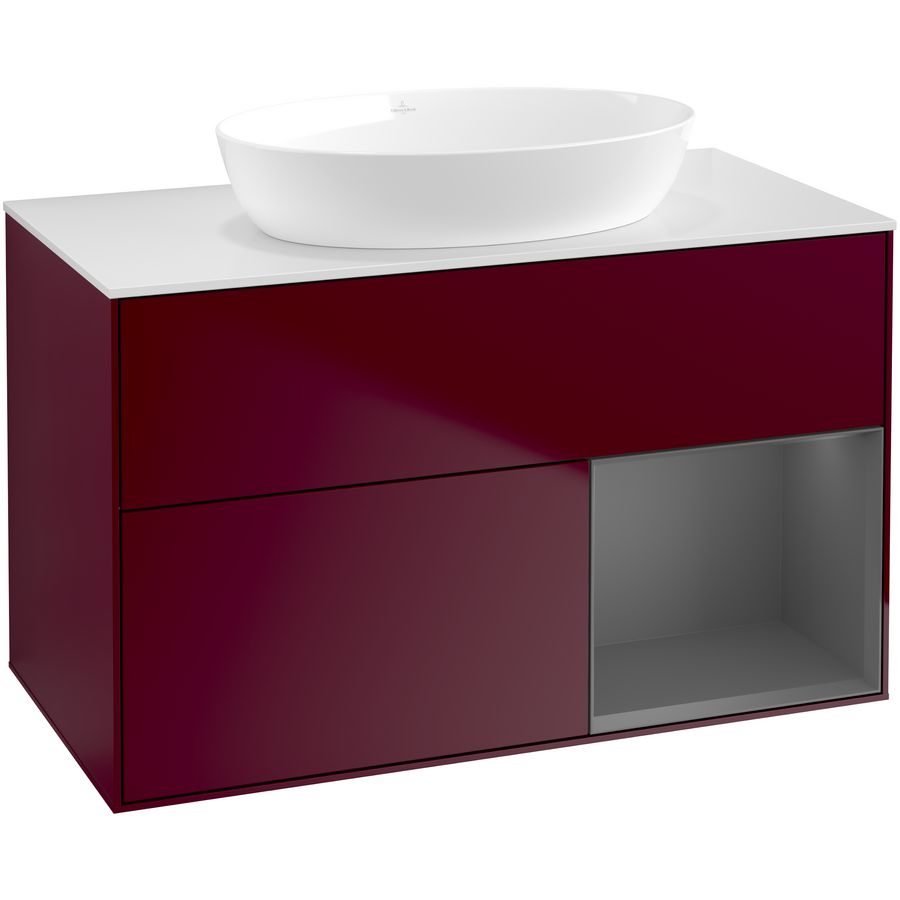 Wastafelonderkast Finion 1000x603x501mm Peony Matt Lacquer FA21GKHB
