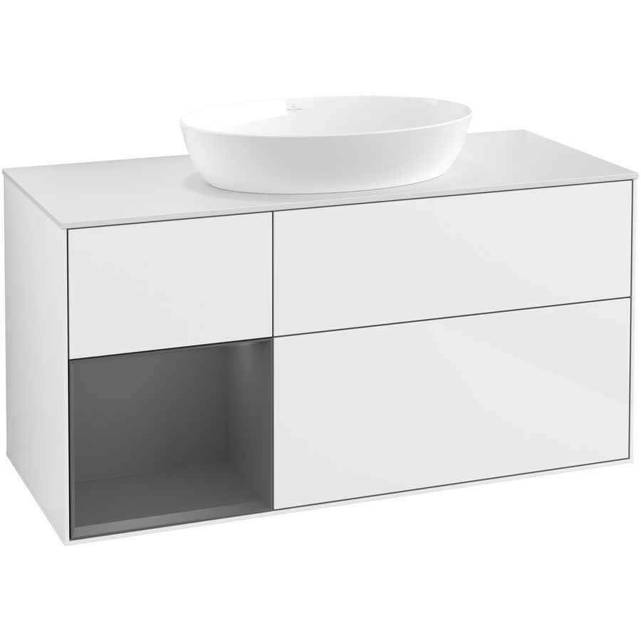 Wastafelonderkast Finion 1200x603x501mm G.White.L FA61GKGF