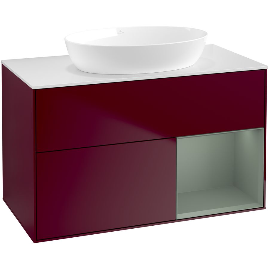 Wastafelonderkast Finion 1000x603x501mm Peony Matt Lacquer FA21GMHB