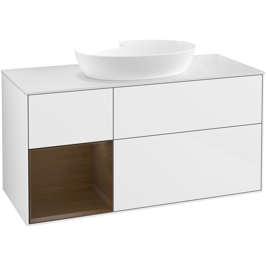 Wastafelonderkast Finion 1200x603x501mm G.White.L FA61GNGF