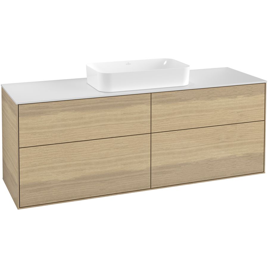 Wastafelonderkast Finion 1600x603x501mm Oak Veneer G32100PC