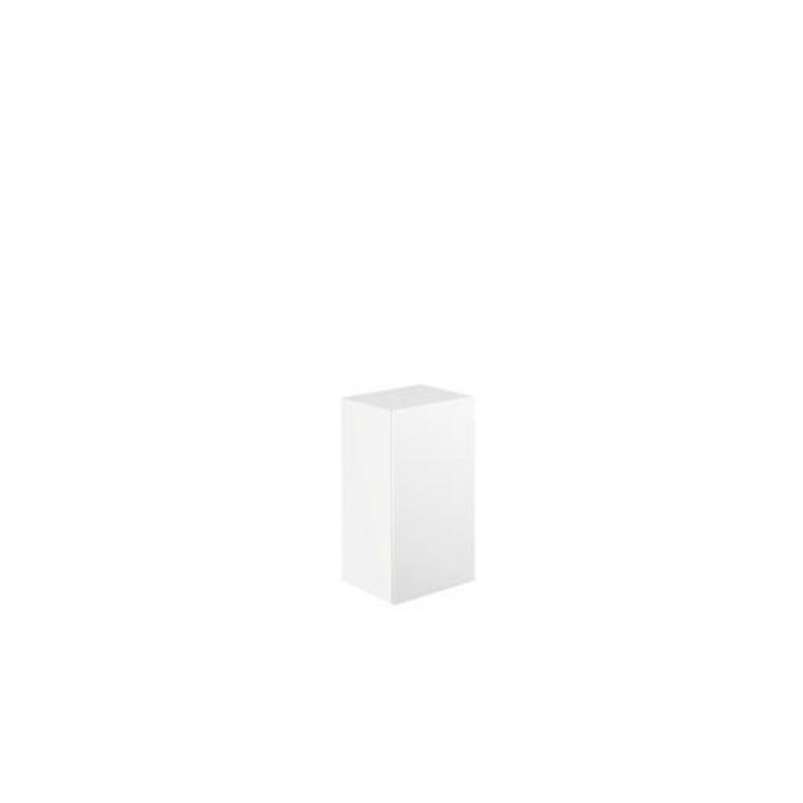 Halfhoge kast evo met glazendeur 750mm wit/optiwhite