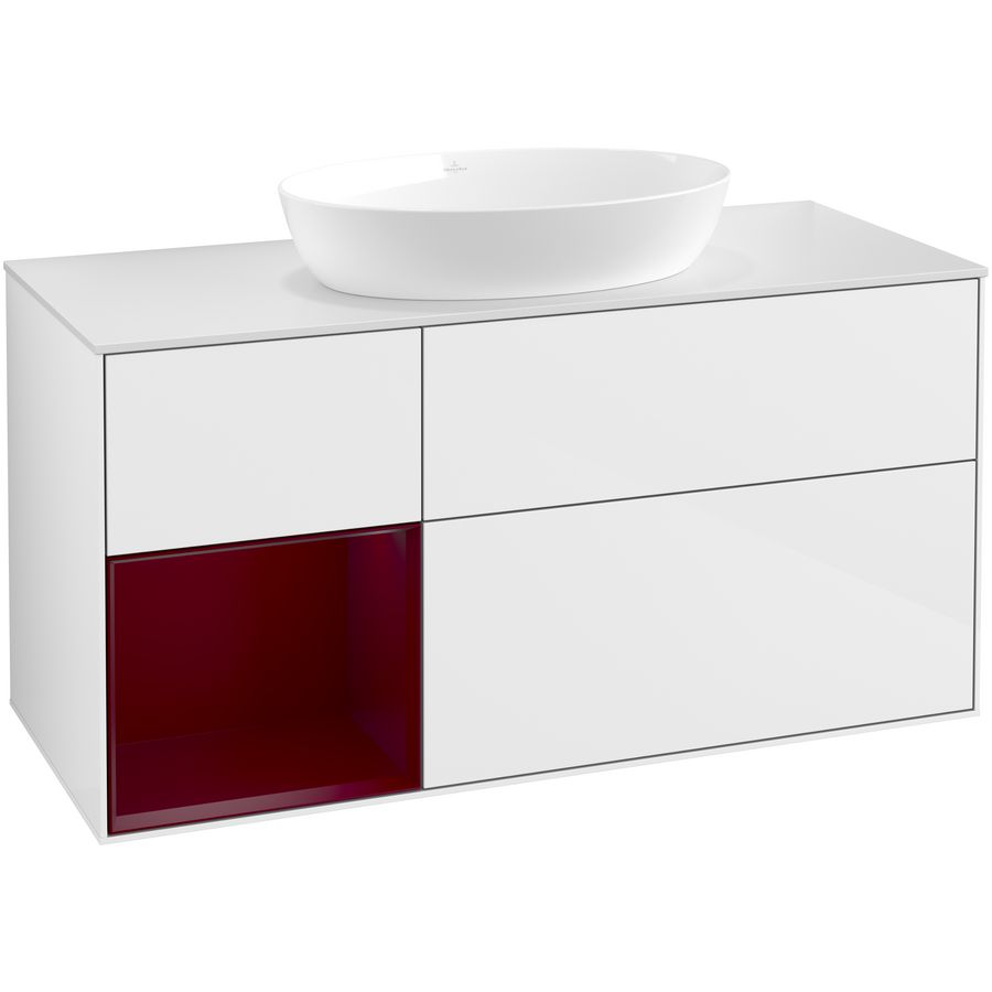 Wastafelonderkast Finion 1200x603x501mm G.White.L FA61HBGF