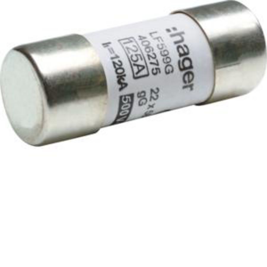 Zekering CHT22-125A Ø22x58mm VVE=10
