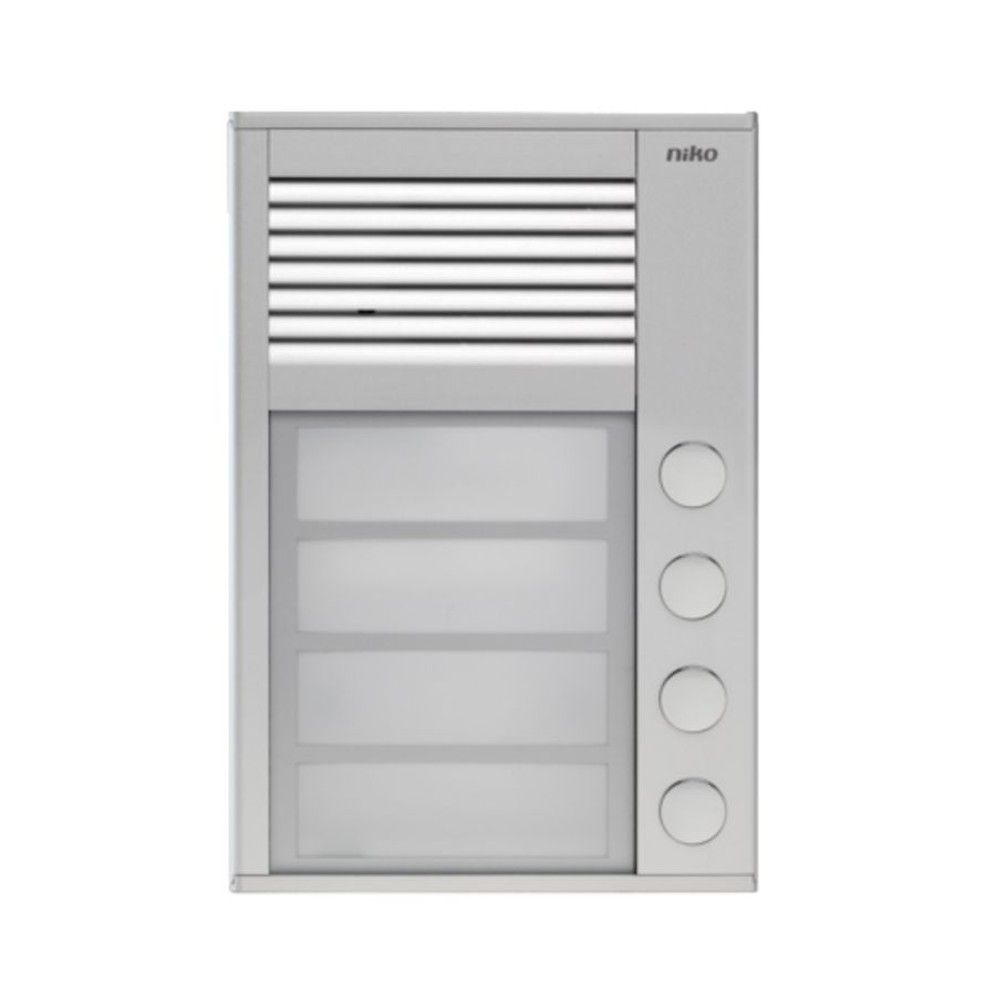 Opbouwbuitenpost 16mm met 4 bellen