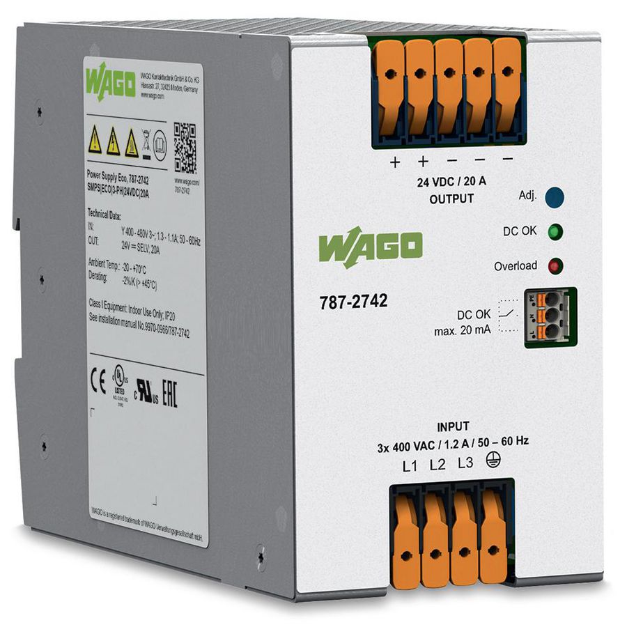 Stroomvoorziening Eco 3-fasig 787-2742