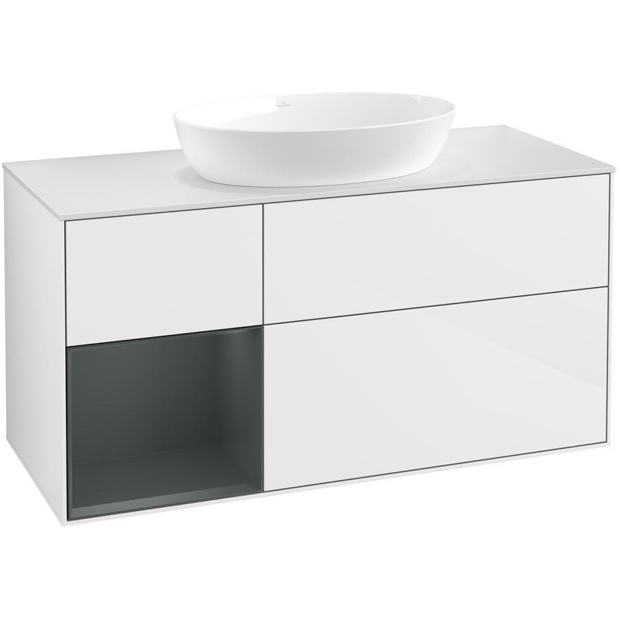 Wastafelonderkast Finion 1200x603x501mm G.White.L FA61HGGF