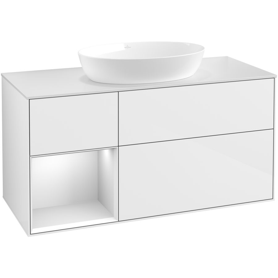 Wastafelonderkast Finion 1200x603x501mm G.White.L FA61MTGF