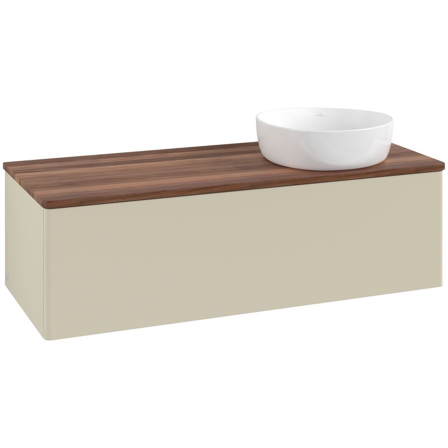 Wastafelonderkast Antao 1200x360x500mm S.Grey Matt Lacquer K34012HJ