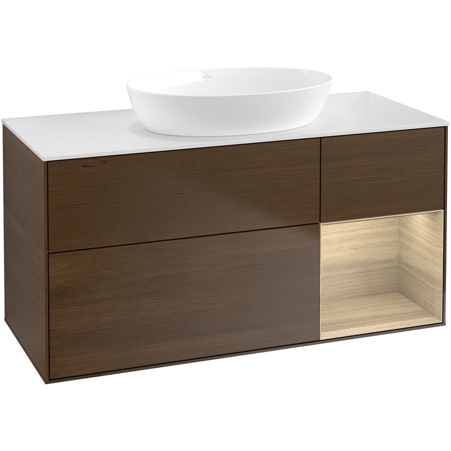 Wastafelonderkast Finion 1200x603x501mm W.Veneer FA71PCGN