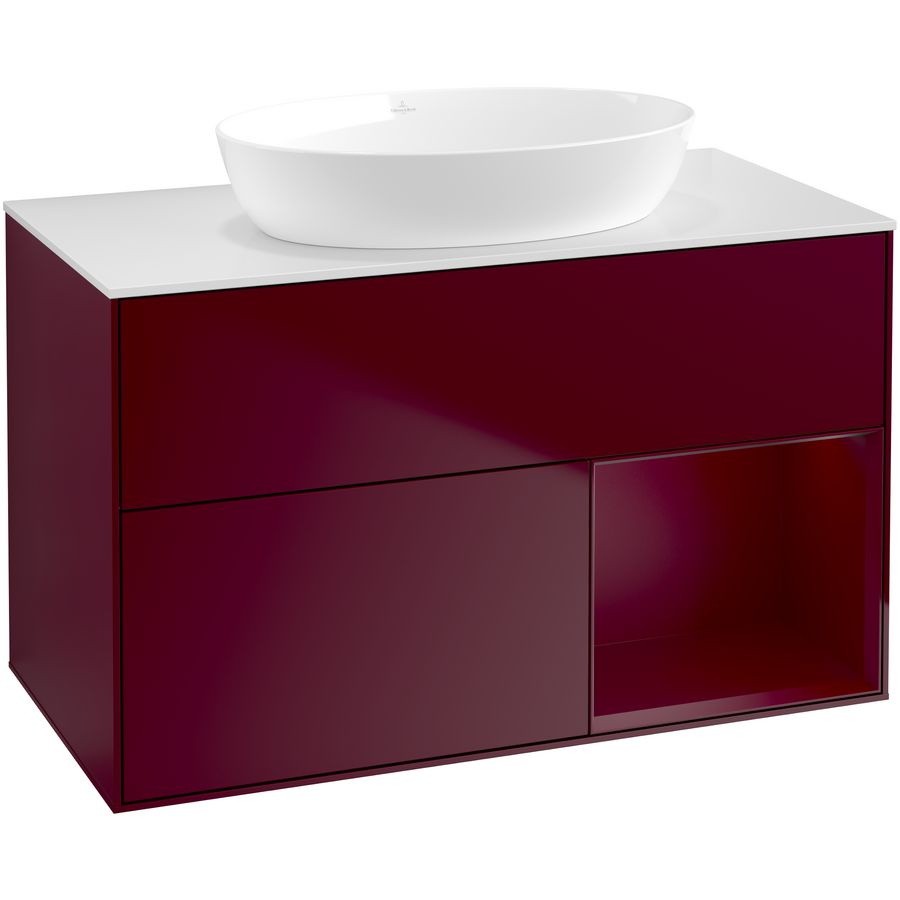 Wastafelonderkast Finion 1000x603x501mm Peony Matt Lacquer FA21HBHB