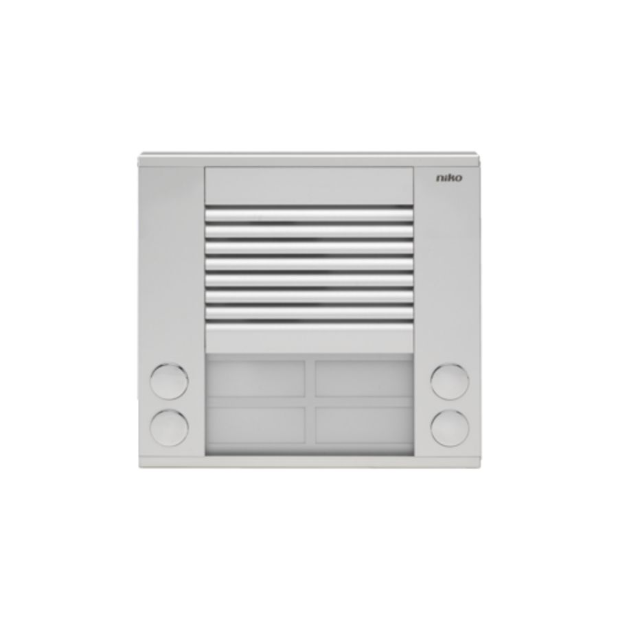 Opbouwbuitenpost 20mm met 4 bellen in 2 rijen