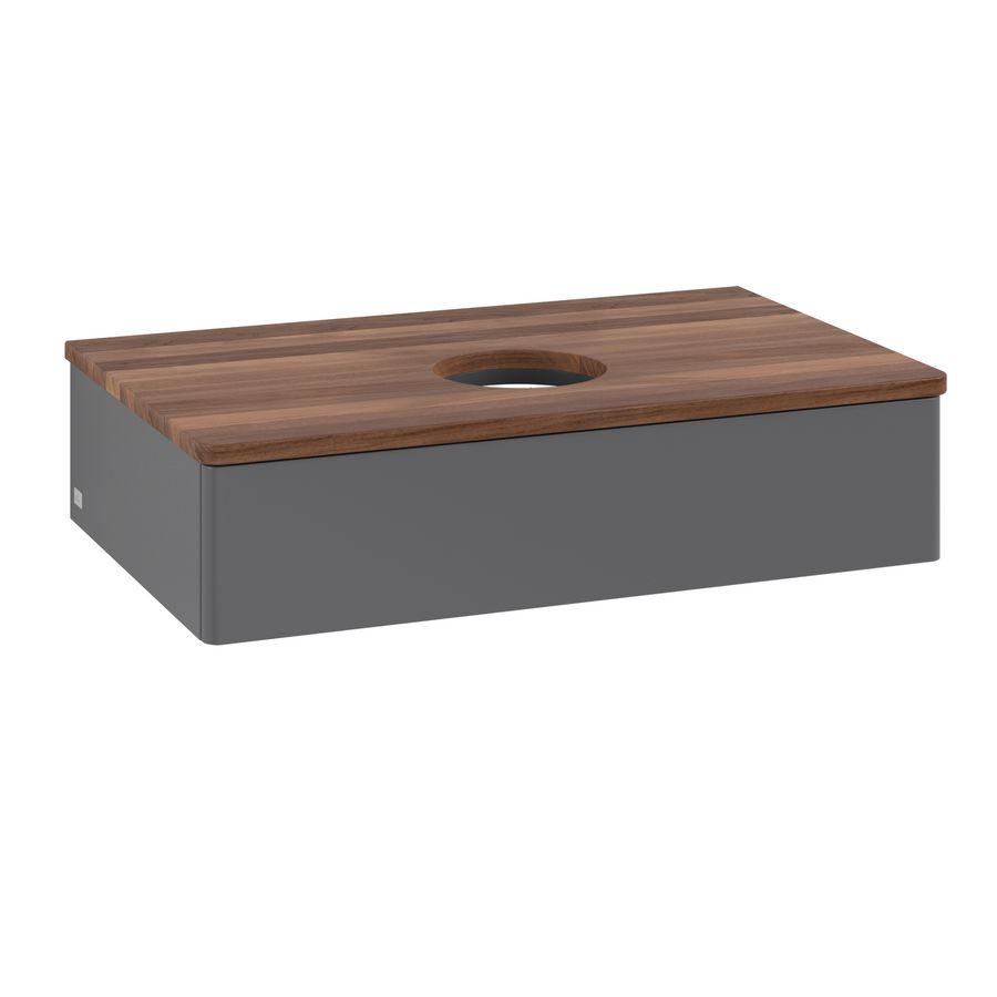Wastafelonderkast Antao 800x190x500mm Antr. Matt Lacquer K08012GK