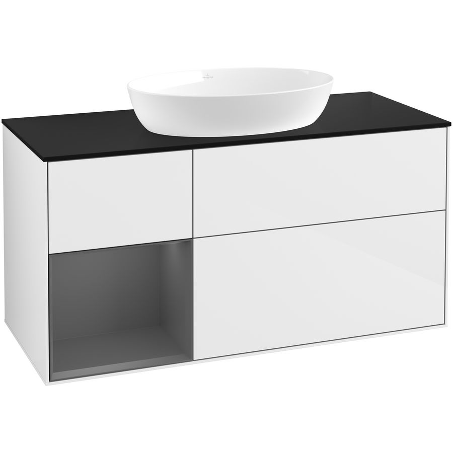 Wastafelonderkast Finion 1200x603x501mm G.White.L FA62GKGF