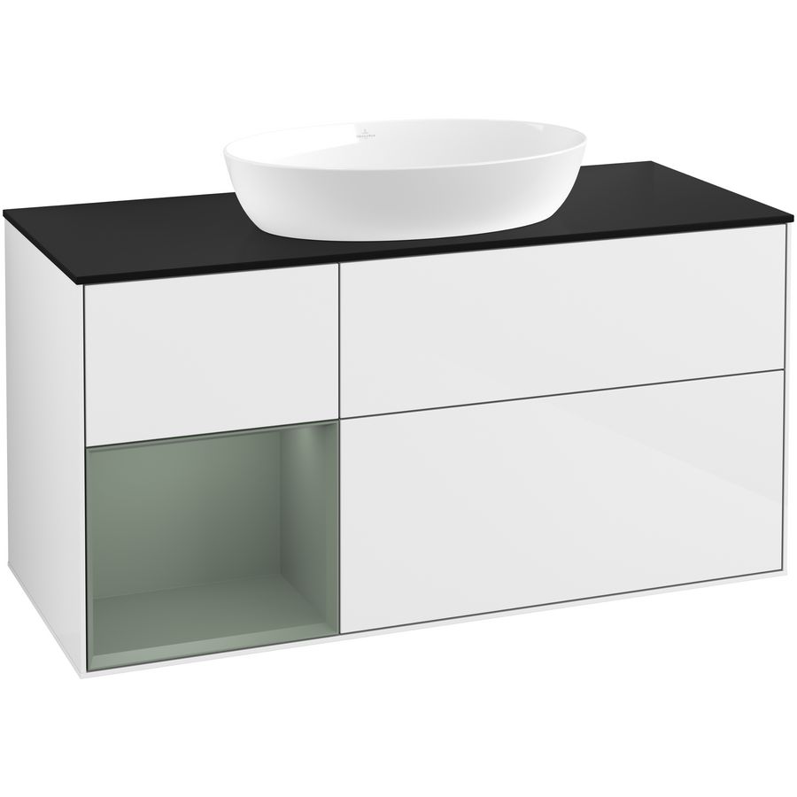 Wastafelonderkast Finion 1200x603x501mm G.White.L FA62GMGF