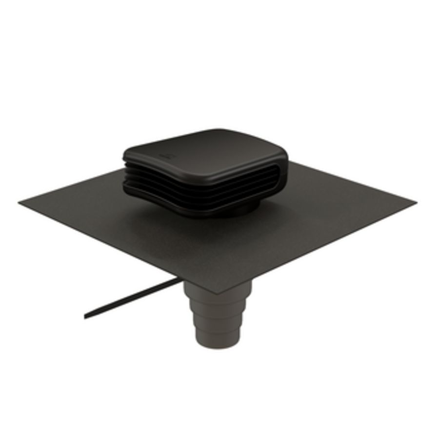 Dakdoorvoer VALETIS 16-55° ongeïsoleerd 100/110/125/150/160mm tbv luchtafvoer incl. ubiflex indekstuk