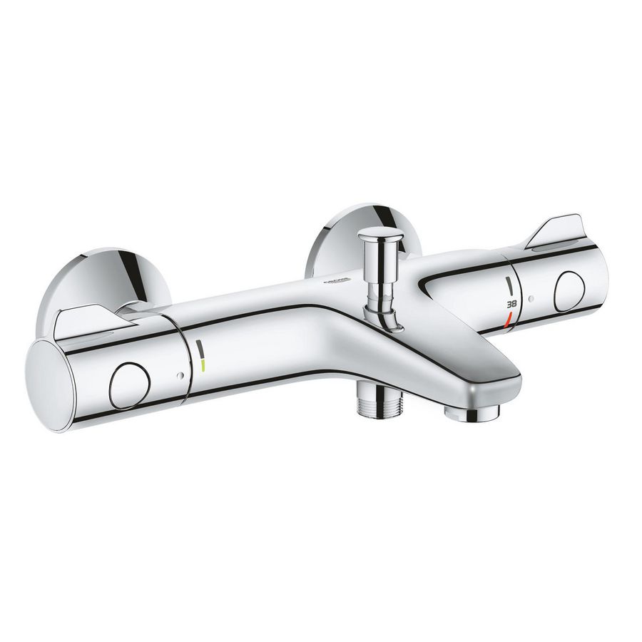 Badthermostaat Grohtherm 800 150mm chroom m. s-kopp. Grohe