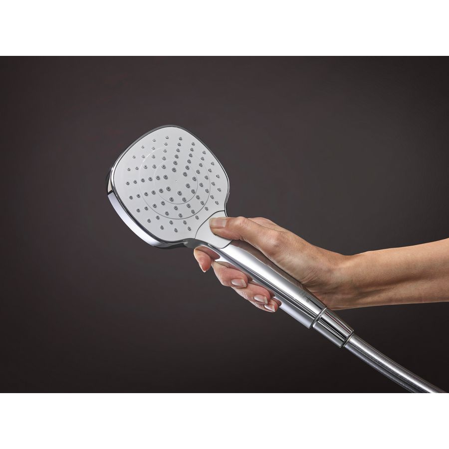Croma Select E Vario EcoSmart glijstangset 90 cm wit/chroom