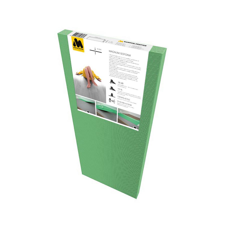 Set a 10st. isolatieplaat Isofoam 120x50cm dikte=6mm (6m²)