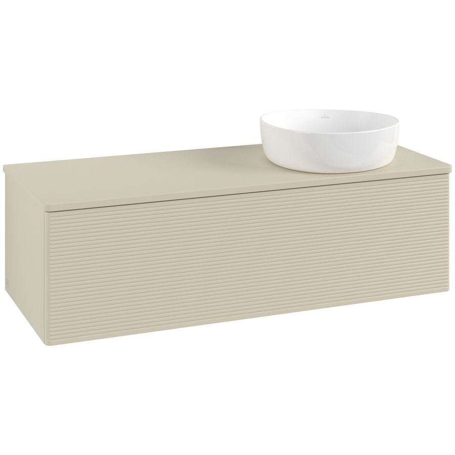 Wastafelonderkast Antao 1200x360x500mm S.Grey Matt Lacquer K34110HJ