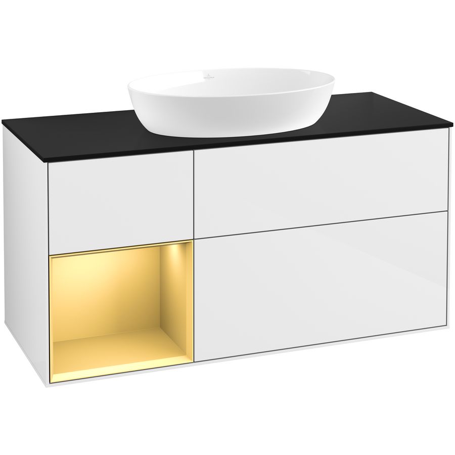Wastafelonderkast Finion 1200x603x501mm G.White.L FA62HFGF