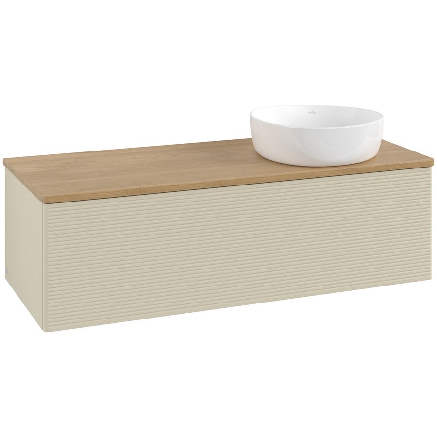 Wastafelonderkast Antao 1200x360x500mm S.Grey Matt Lacquer K34111HJ