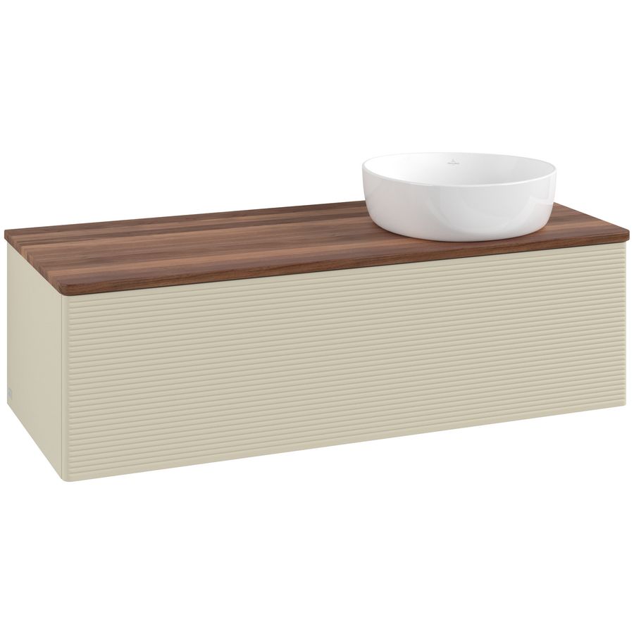 Wastafelonderkast Antao 1200x360x500mm S.Grey Matt Lacquer K34112HJ