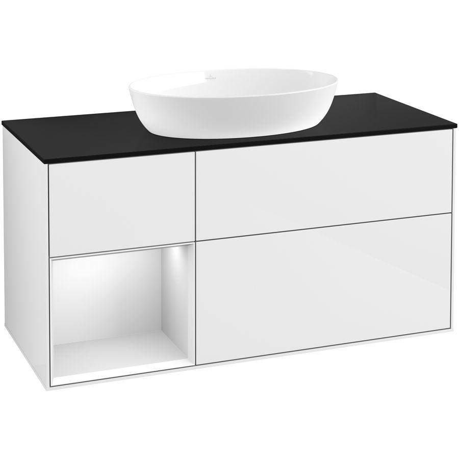 Wastafelonderkast Finion 1200x603x501mm G.White.L FA62MTGF