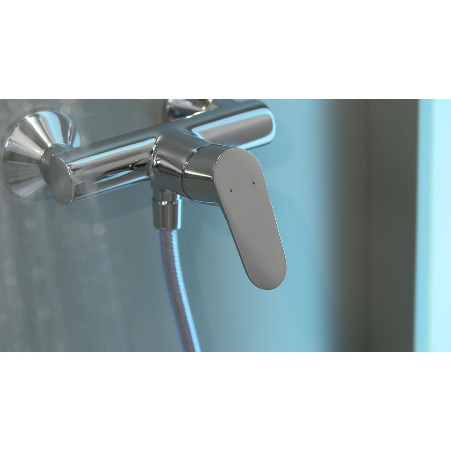 Focus douchekraan chroom 1-hendel hoh 150mm incl. S-koppelingen