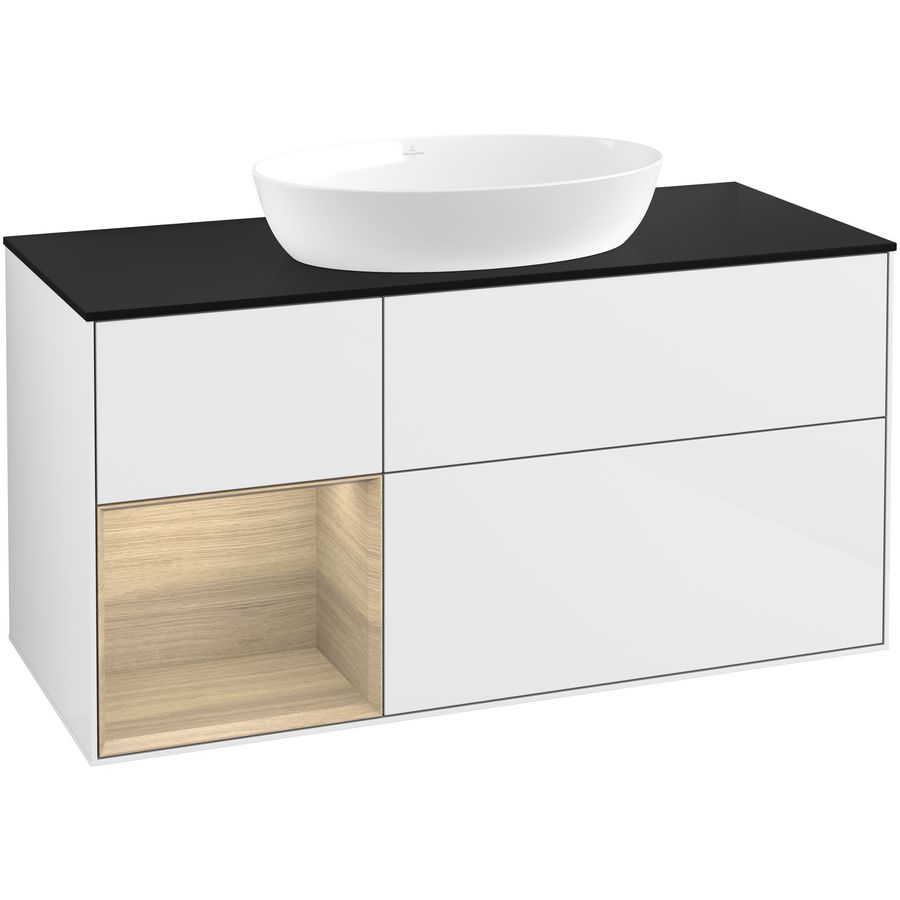Wastafelonderkast Finion 1200x603x501mm G.White.L FA62PCGF