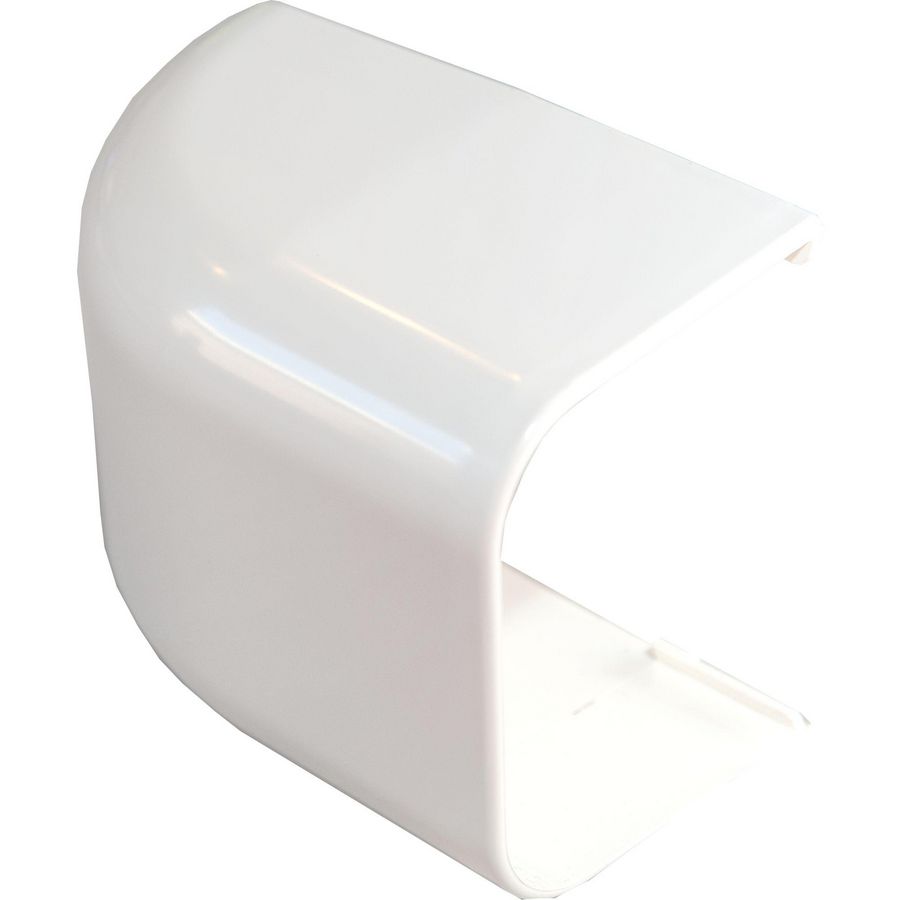 Eindkap 140x90mm wit PVC RAL9001