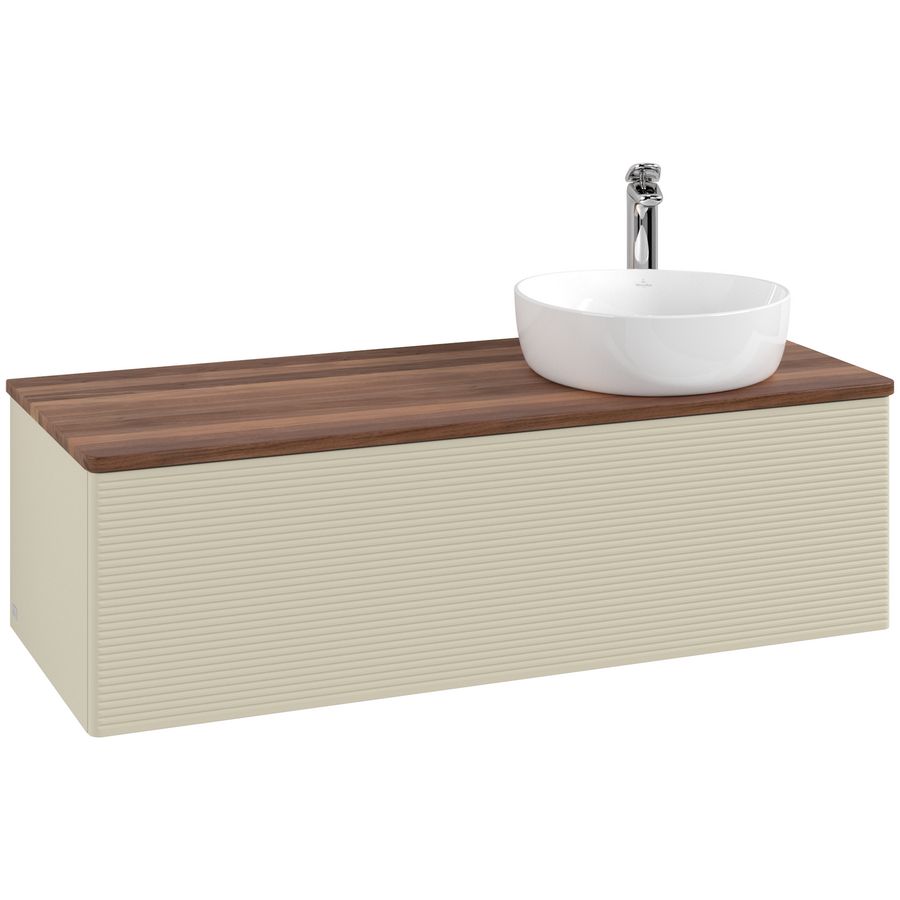 Wastafelonderkast Antao 1200x360x500mm S.Grey Matt Lacquer K34152HJ