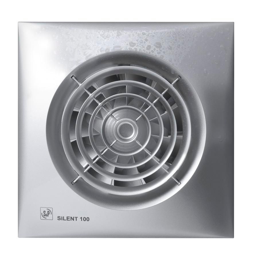 Badkamerventilator  SILENT-100 CZ SILVER 12V 50