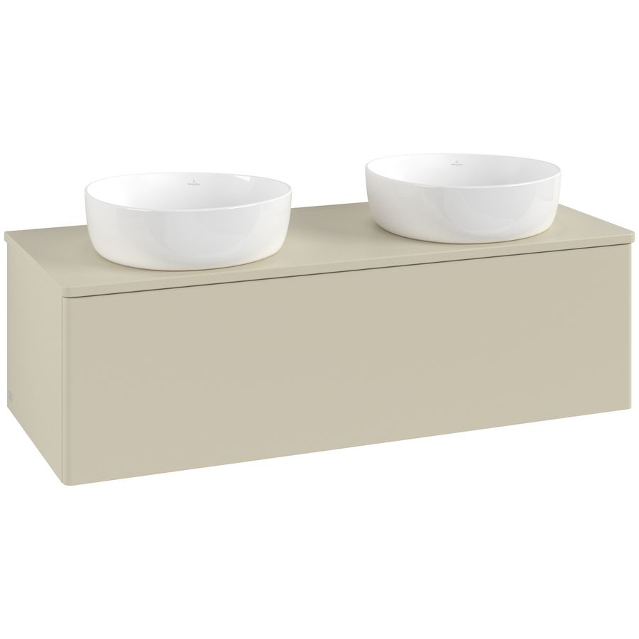 Wastafelonderkast Antao 1200x360x500mm S.Grey Matt Lacquer K35010HJ