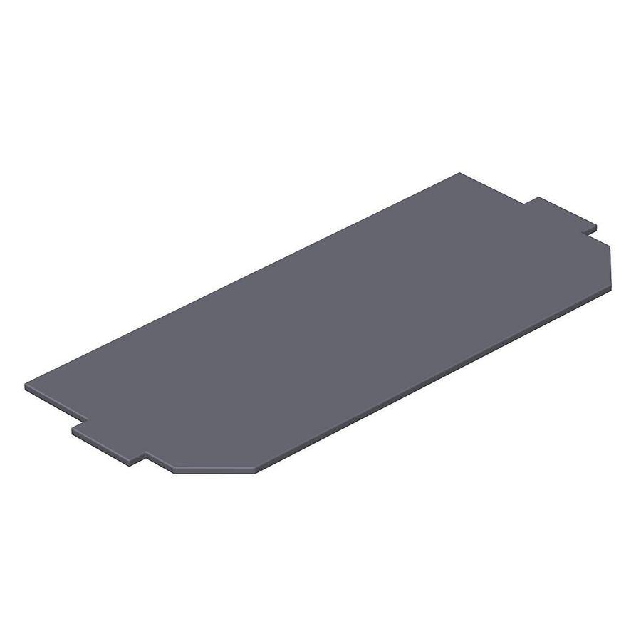 Blindplaatafdekking 165x76mm polyvinylchlorid 9011