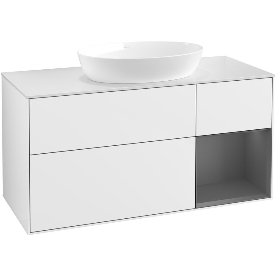 Wastafelonderkast Finion 1200x603x501mm G.White.L FA71GKGF