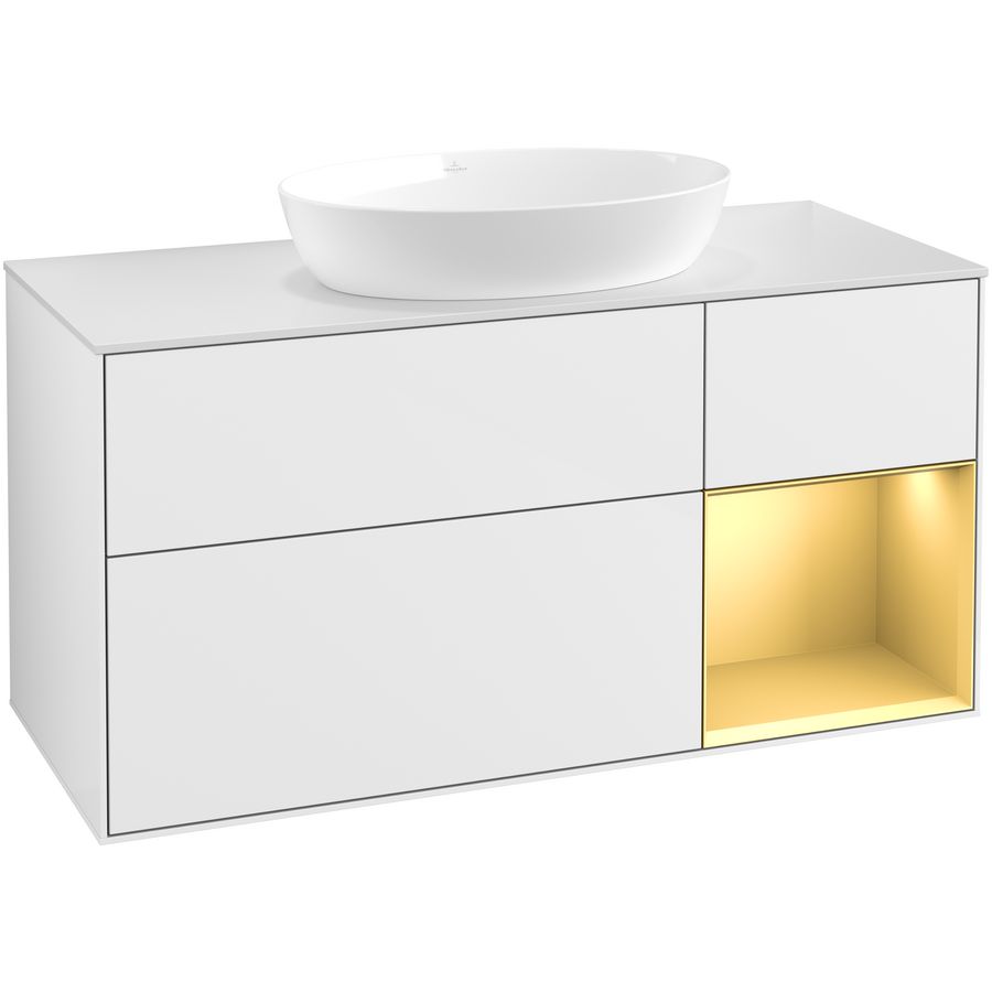 Wastafelonderkast Finion 1200x603x501mm G.White.L FA71HFGF