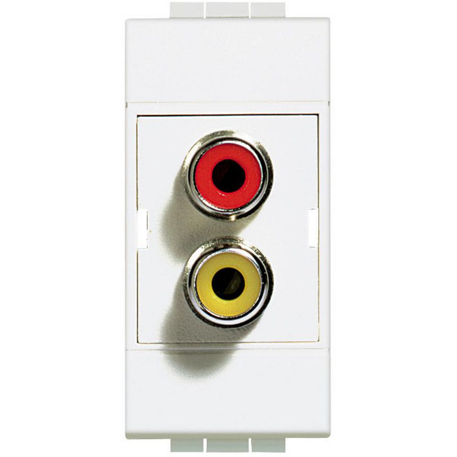 Connector rca Light dubbel-rd/geel- VVE=5
