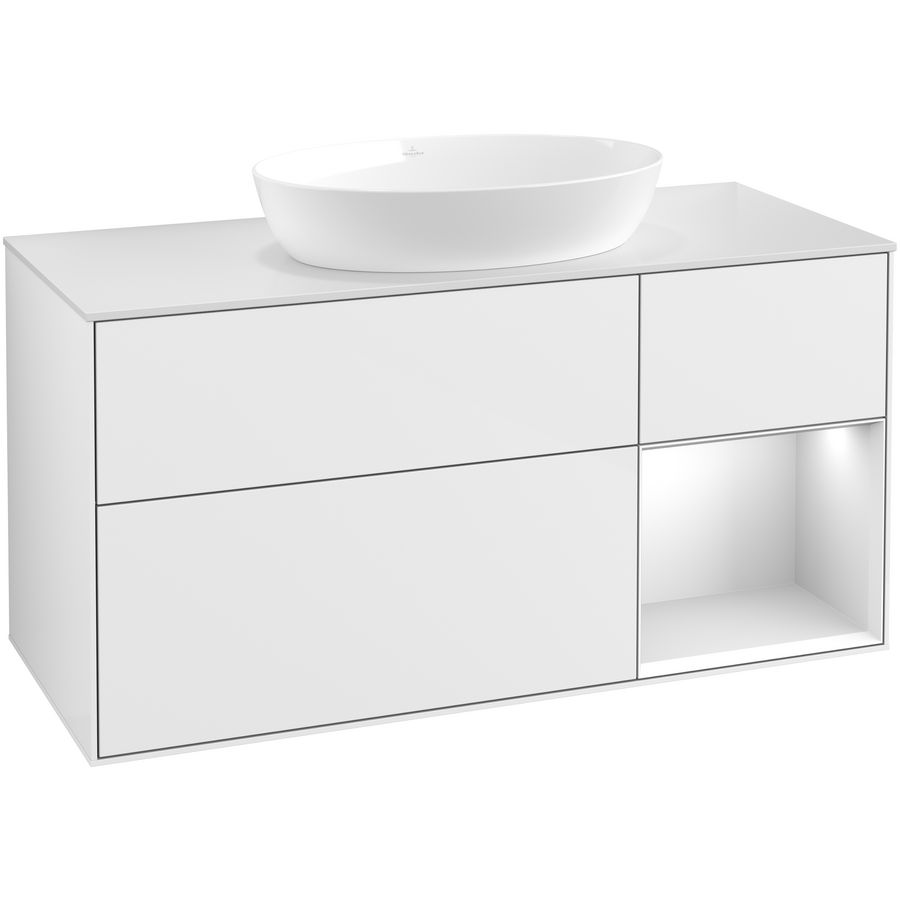 Wastafelonderkast Finion 1200x603x501mm G.White.L FA71MTGF