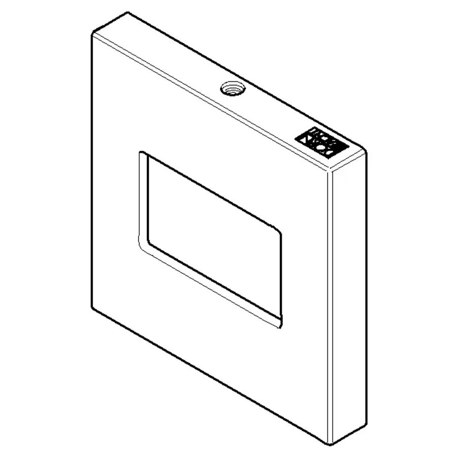 Rozet v. regendouche Wand 60x9x60mm Champagne gebors.